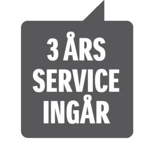 3 års service ingår